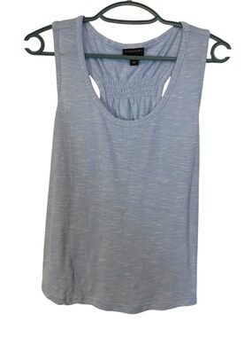 Tahari Sky blue Heathered Racerback Tank Size Small